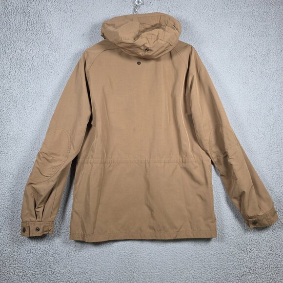 H&M Jacket Mens SIze Large Brown Field Light Parka Full Zip Hooded Fisherman - Picture 5 of 12